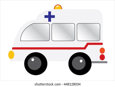 Vector of ambulance car design