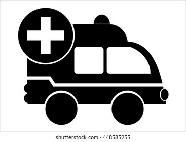 Vector of ambulance car design