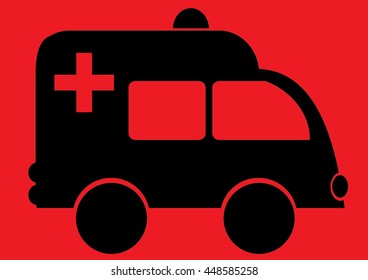 Vector of ambulance car design