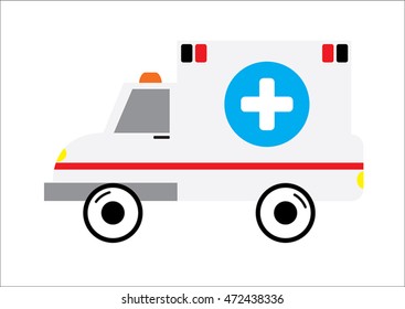 Vector of ambulance car design