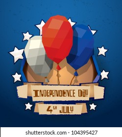 Vector american balloon