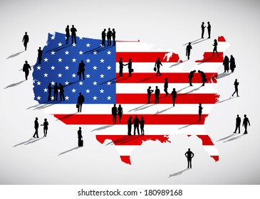 Vector of American Business