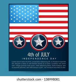 vector american flag design with space for your text
