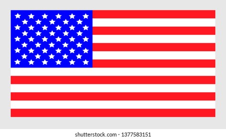 Vector american flag icon