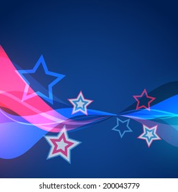vector american flag icon design