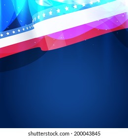 vector american flag icon design