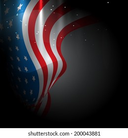 vector american flag icon design