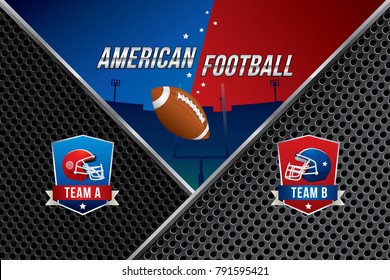 Vector of American football  background.