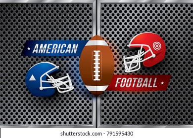 Vector of American football  background.