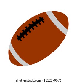 vector American football ball illustration isolated, sport icon