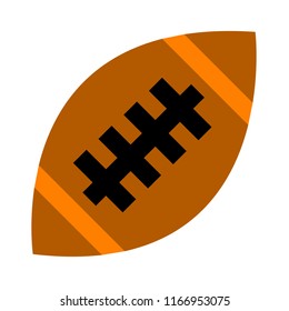 vector American football ball illustration isolated, sport icon