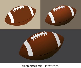 Vector american football ballon