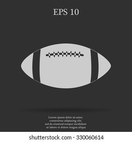 Vector American Football. Flat design style eps 10