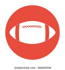 Vector American Football. Flat design style eps 10