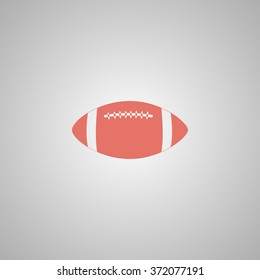 Vector American Football. Flat design style eps 10