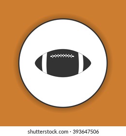 Vector American Football. Flat design style eps 10