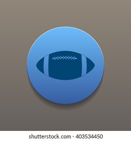 Vector American Football. Flat design style eps 10