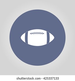 Vector American Football. Flat design style eps 10