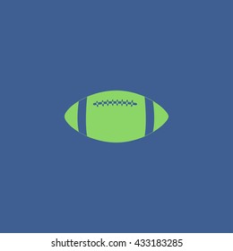 Vector American Football. Flat design style eps 10