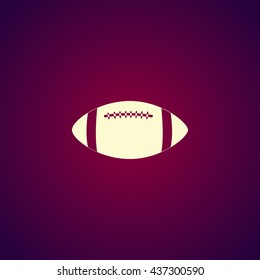 Vector American Football. Flat design style eps 10