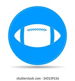 Vector American Football. Flat vector illustration 