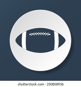 Vector American Football. Flat vector illustrator Eps