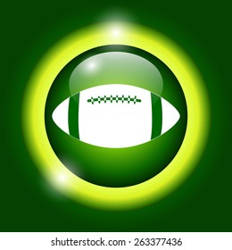 Vector American Football. Flat vector illustrator Eps