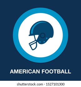 Vector American Football Helmet Illustration Isolated - Sport Icon