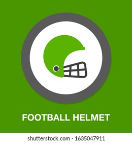 vector American football helmet illustration isolated - sport icon