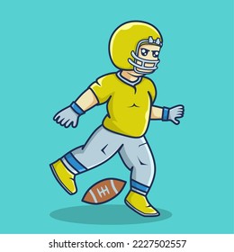 vector american football illustration design for party sports day anniversary and super bowl