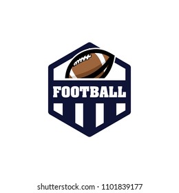 Vector American Football logos and insignias. Vector isolated sport icon design illustration