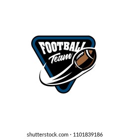 Vector American Football logos and insignias. Vector isolated sport icon design illustration