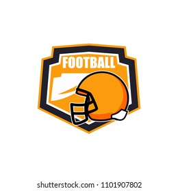 Vector American Football logos and insignias. Vector isolated sport icon design illustration