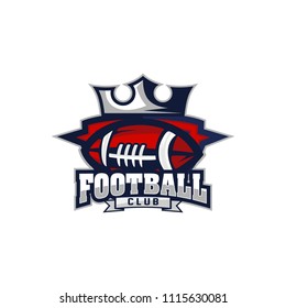 Vector American Football logos and insignias. Vector isolated sport icon design illustration