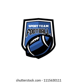 Vector American Football logos and insignias. Vector isolated sport icon design illustration