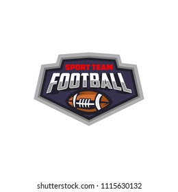 Vector American Football logos and insignias. Vector isolated sport icon design illustration