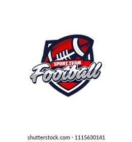 Vector American Football logos and insignias. Vector isolated sport icon design illustration