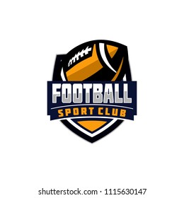 Vector American Football logos and insignias. Vector isolated sport icon design illustration