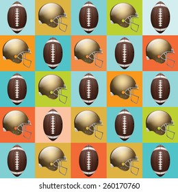 A vector American Football pattern. EPS 10. EPS file contains transparencies.