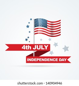 vector american independence day background illustration