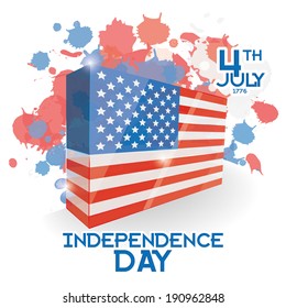 Vector American Independence Day Background Template Editable