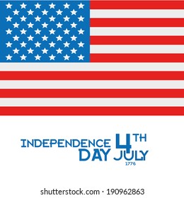 Vector American Independence Day Background Editable Template 