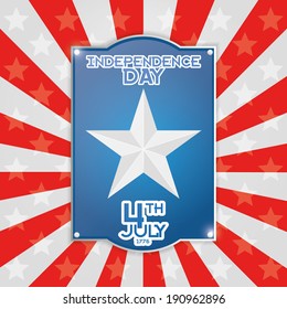 Vector American Independence Day Background Template Editable