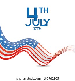Vector American Independence Day Background Template Editable