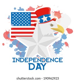 Vector American Independence Day Background Editable Template 