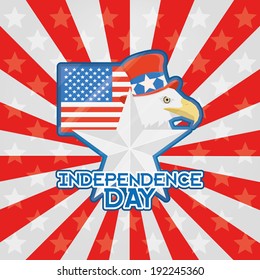 Vector American Independence Day Background Editable 