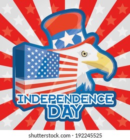 Vector American Independence Day Background Editable 