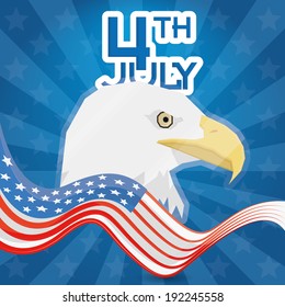 Vector American Independence Day Background Editable 
