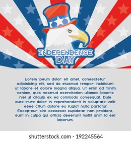 Vector American Independence Day Background Editable 