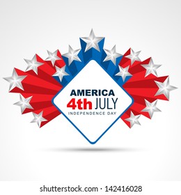 vector american independence day design